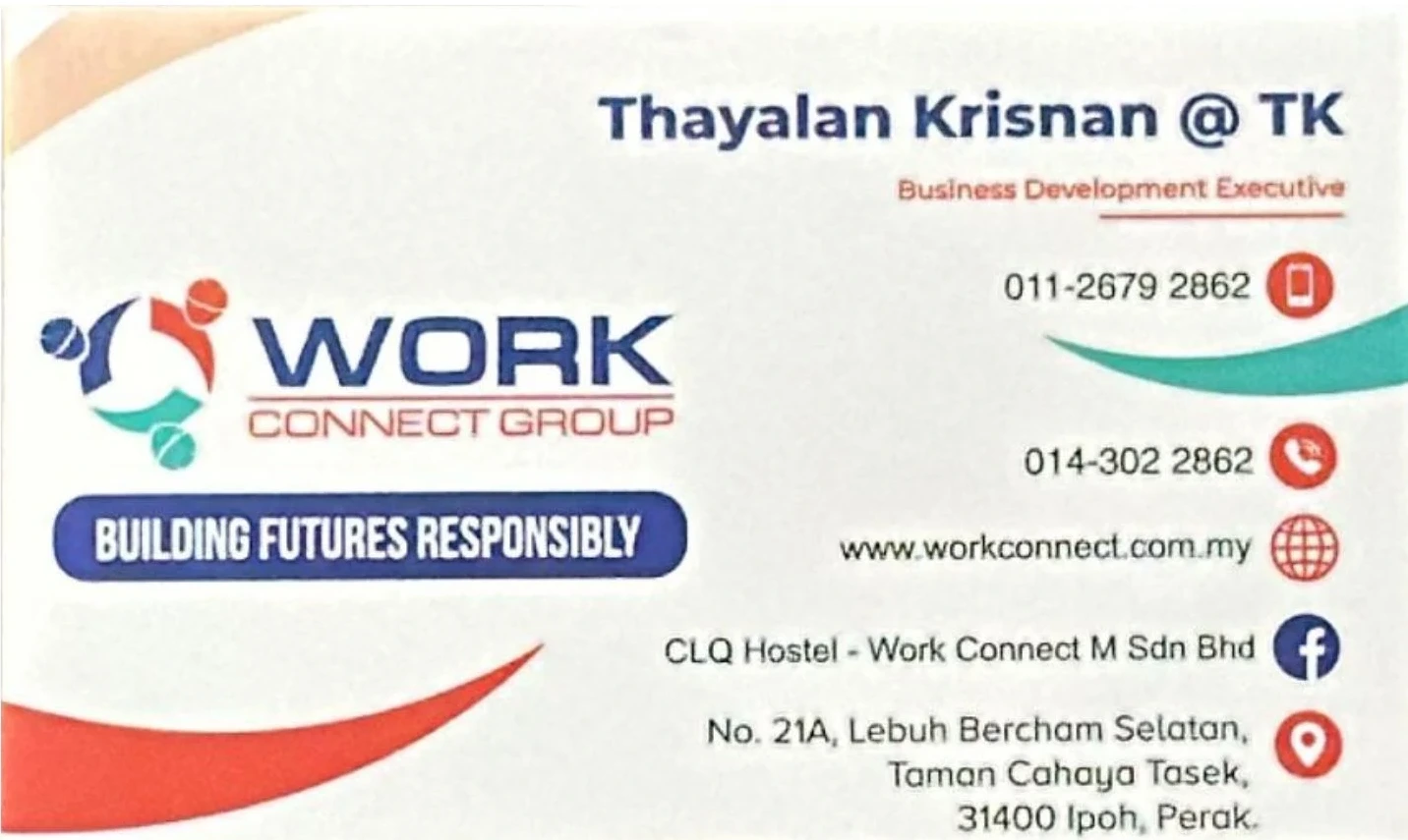 Work Connect name card 1